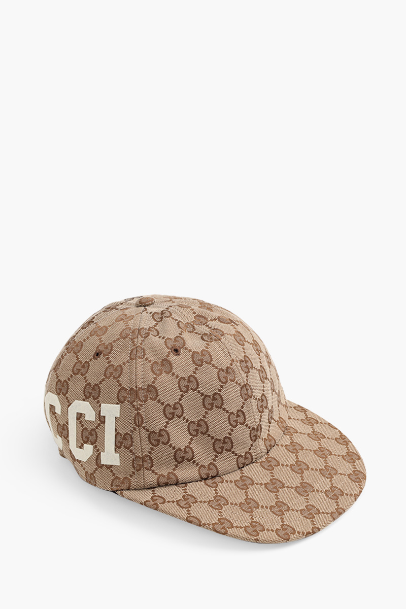 GUCCI GG Motif 25 Gucci Baseball Cap in Beige/Ebony Canvas 2