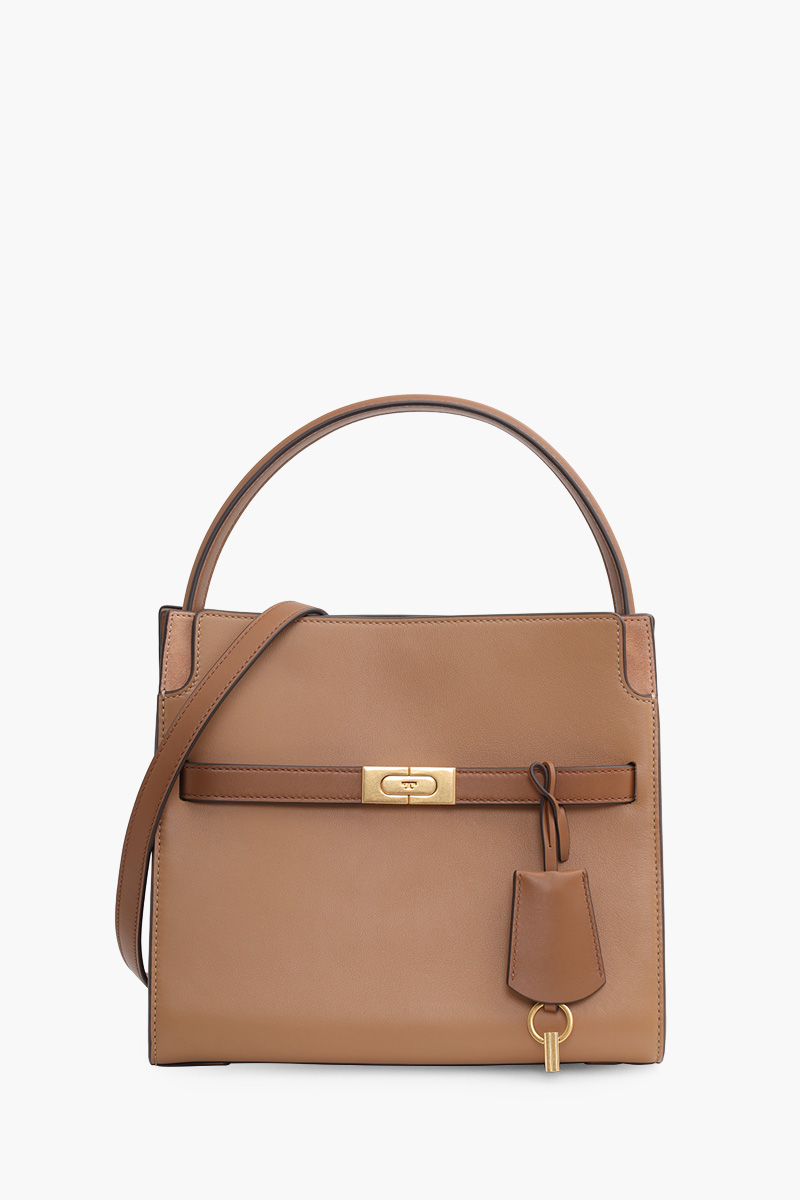 TORY BURCH Small Lee Radziwill Double Bag in Tiramisu 0