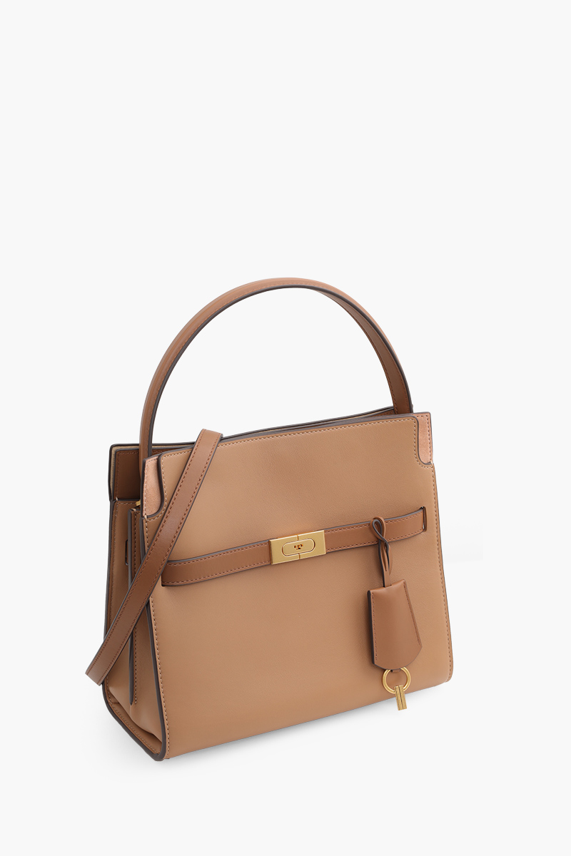 TORY BURCH Small Lee Radziwill Double Bag in Tiramisu 2