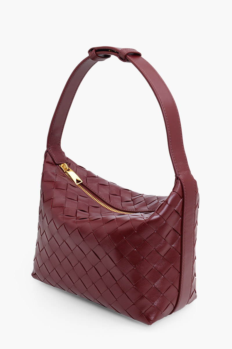 BOTTEGA VENETA Mini Wallace Intrecciato Shoulder Bag in Barolo Soft Calfskin 2