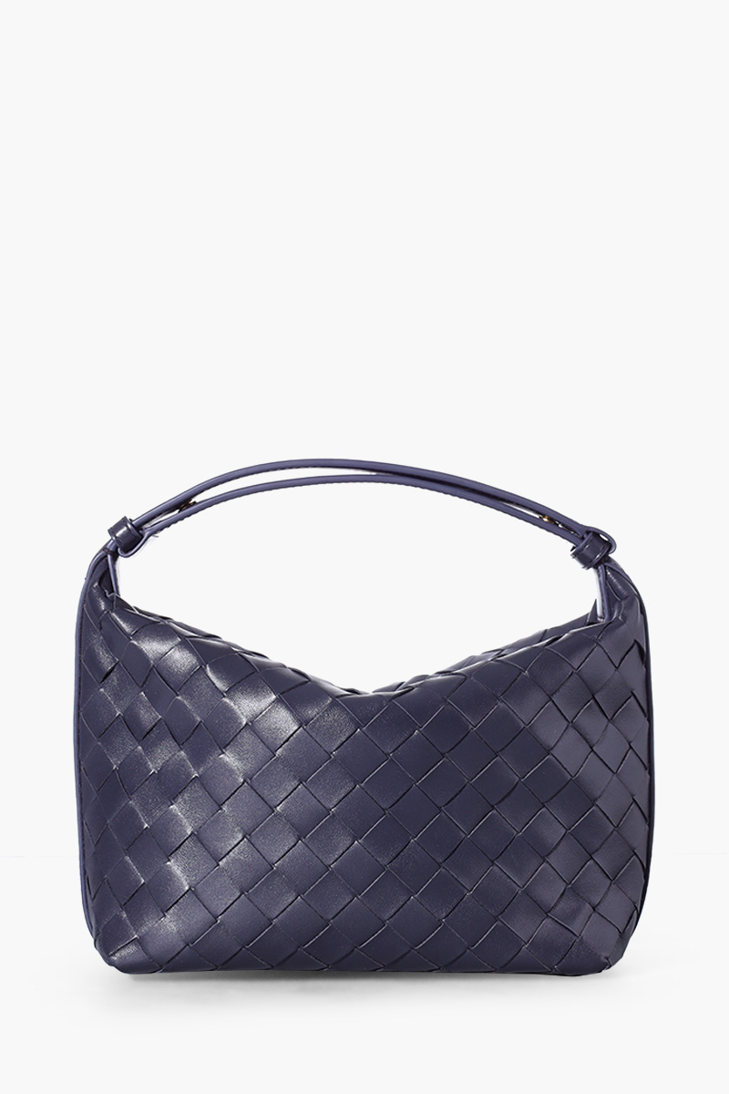 BOTTEGA VENETA Mini Wallace Intrecciato Shoulder Bag in Shadow GHW Soft Calfskin 0