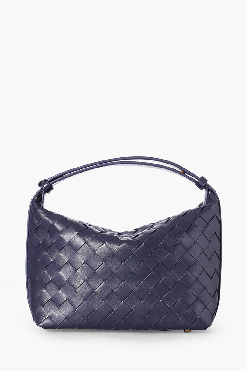 BOTTEGA VENETA Mini Wallace Intrecciato Shoulder Bag in Shadow GHW Soft Calfskin 1