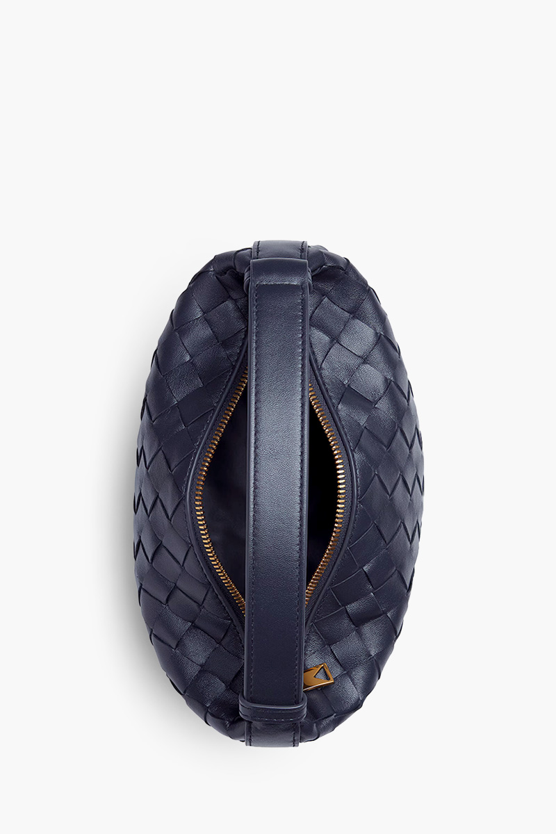 BOTTEGA VENETA Mini Wallace Intrecciato Shoulder Bag in Shadow GHW Soft Calfskin 3