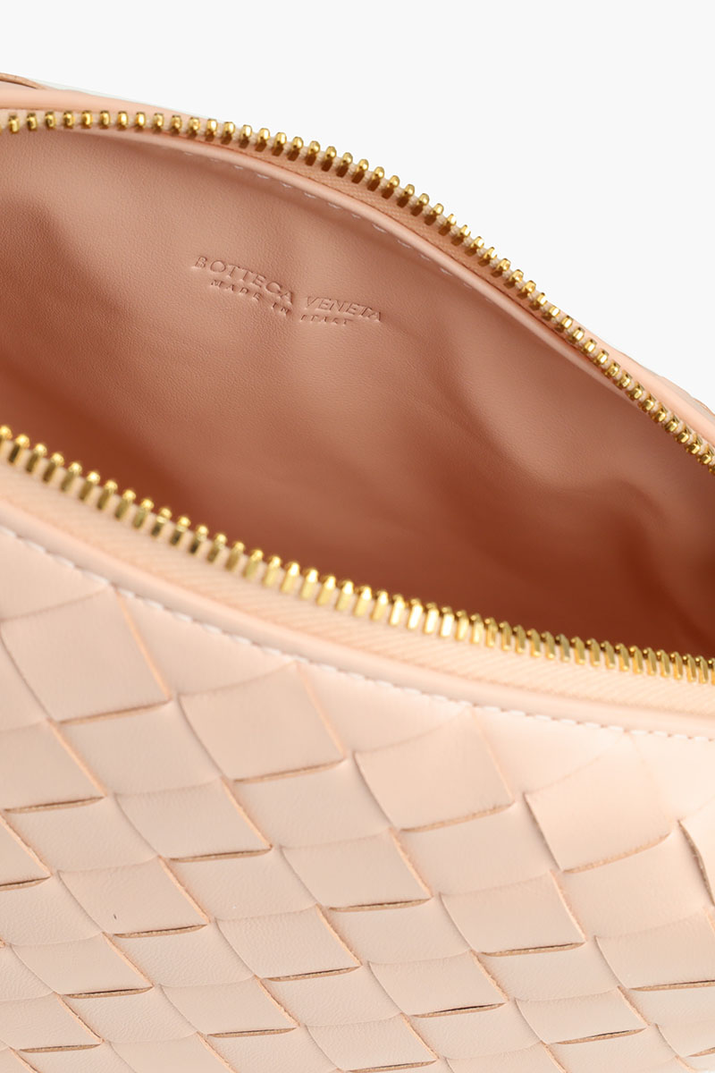 BOTTEGA VENETA Mini Wallace Intrecciato Shoulder Bag in Cameo Soft Calfskin 3