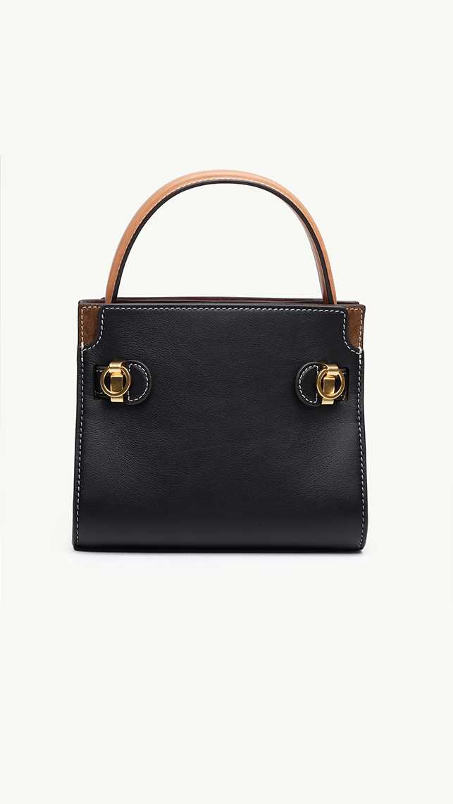 TORY BURCH Lee Radzwill Petite Double Bag in Black 1