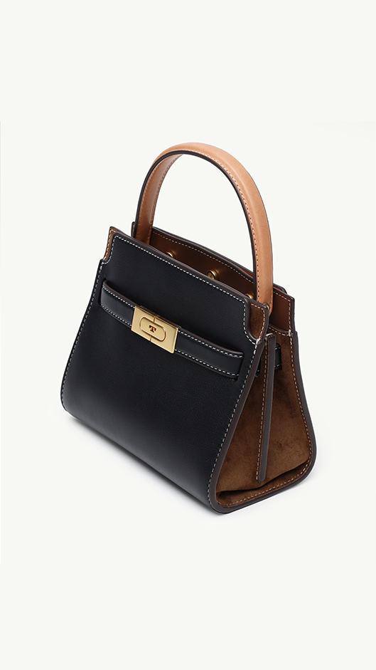 TORY BURCH Lee Radzwill Petite Double Bag in Black 2