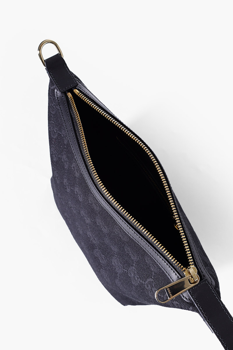 GUCCI Super Mini Original GG Shoulder Bag in Black Canvas 3