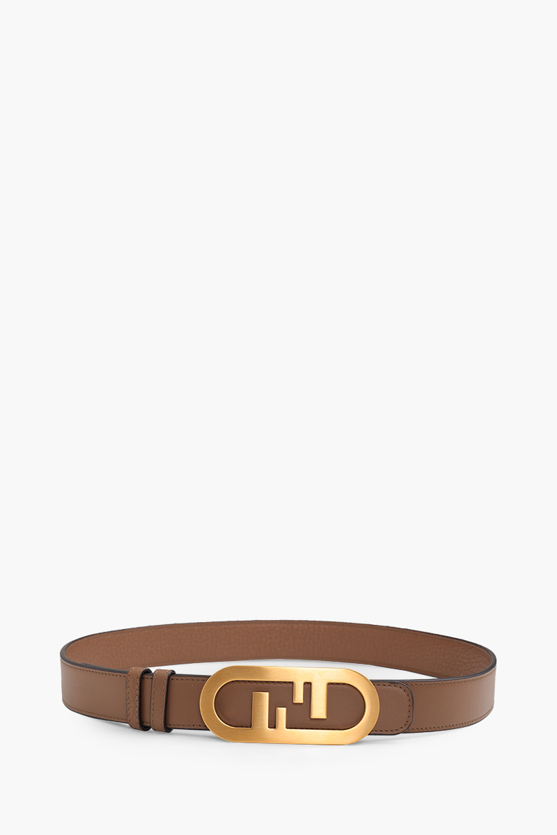 FENDI Reversible Belt 3cm in Cuoio Leather with O'Lock Buckle 0
