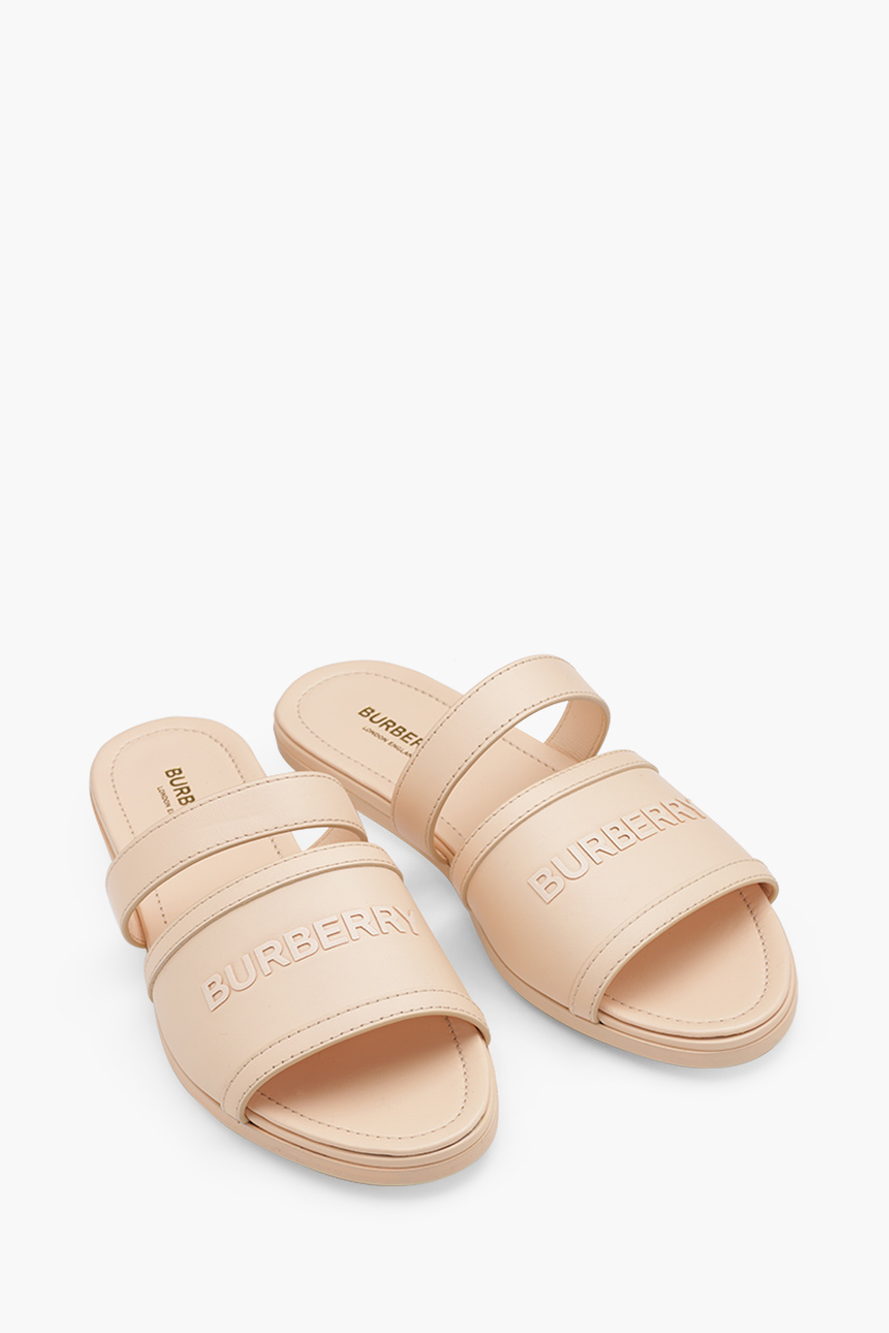 BURBERRY Women Honour Flat Sandals in Pale Peach 1