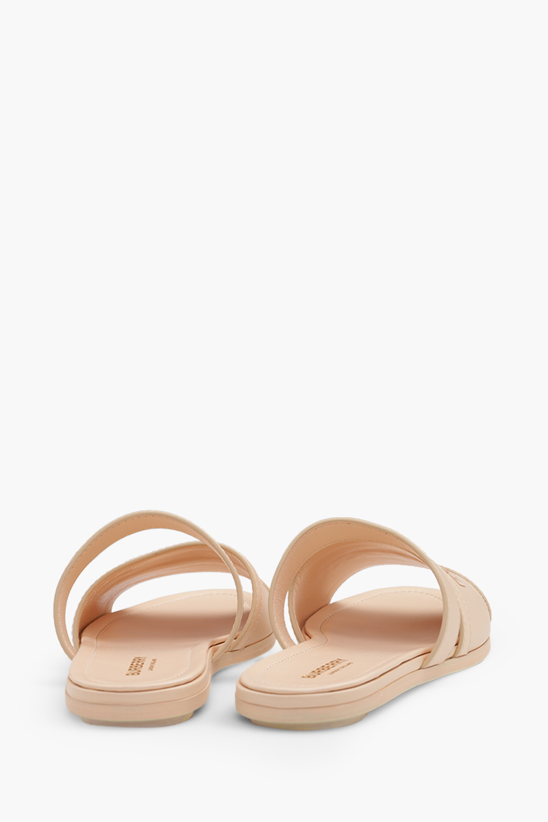 BURBERRY Women Honour Flat Sandals in Pale Peach 2