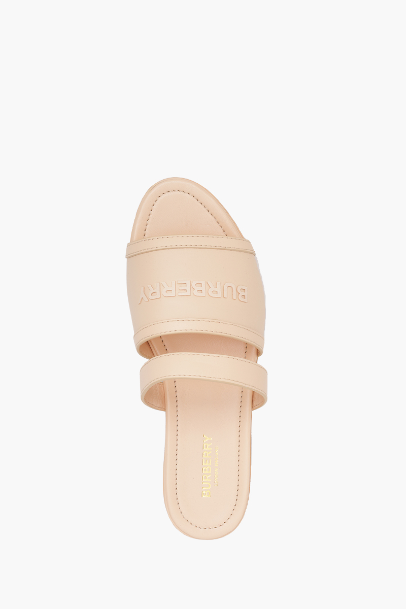 BURBERRY Women Honour Flat Sandals in Pale Peach 3