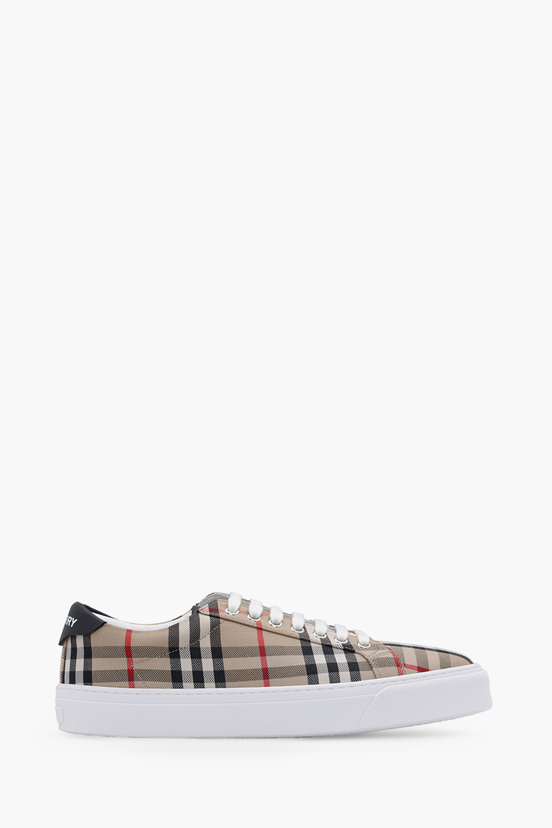 BURBERRY Men Vintage Check Trainer Sneakers in Archive Beige 0