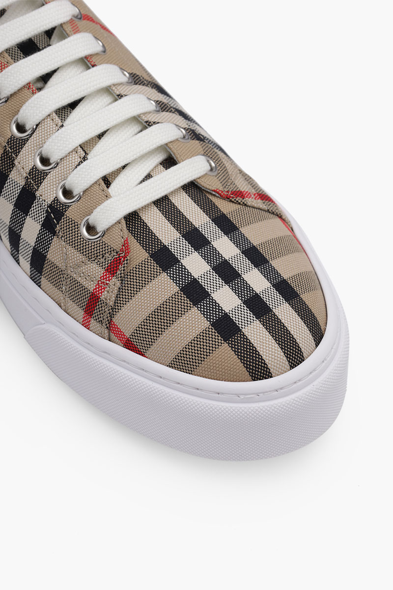 BURBERRY Men Vintage Check Trainer Sneakers in Archive Beige 4