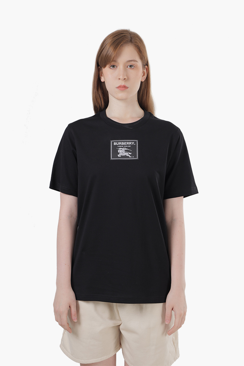 BURBERRY Women Prorsum Label Cotton T-Shirt in Black 0