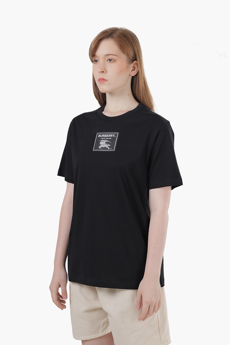 BURBERRY Women Prorsum Label Cotton T-Shirt in Black 2