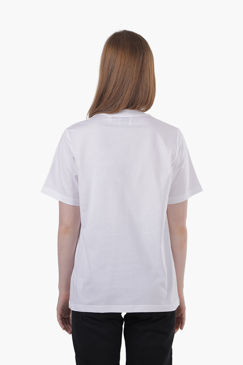 BURBERRY Women Horseferry Square Print Cotton T-Shirt in White 1