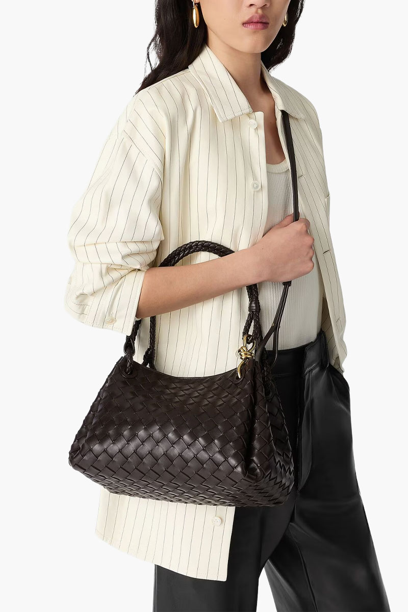 BOTTEGA VENETA Intrecciato Parachute Bag in Fondant Lambskin 3