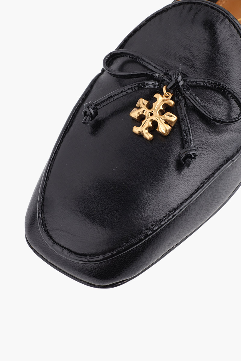 TORY BURCH Charm Loafers in Perfect Black Calf 4