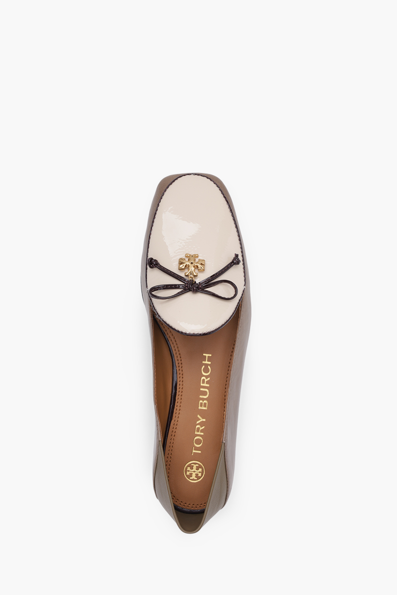 TORY BURCH Charm Loafers in Olive/Brie Calf 3