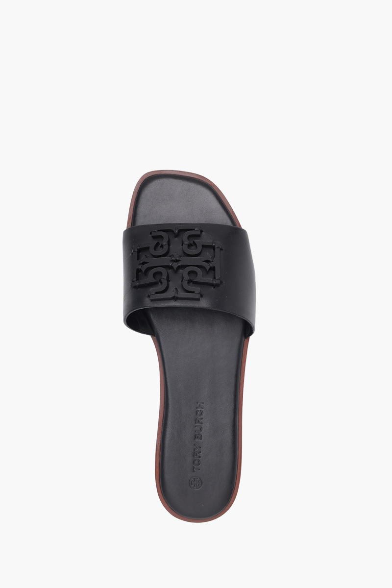 TORY BURCH Women Ines Slide Sandals in Perfect Black with Tonal Logo 3