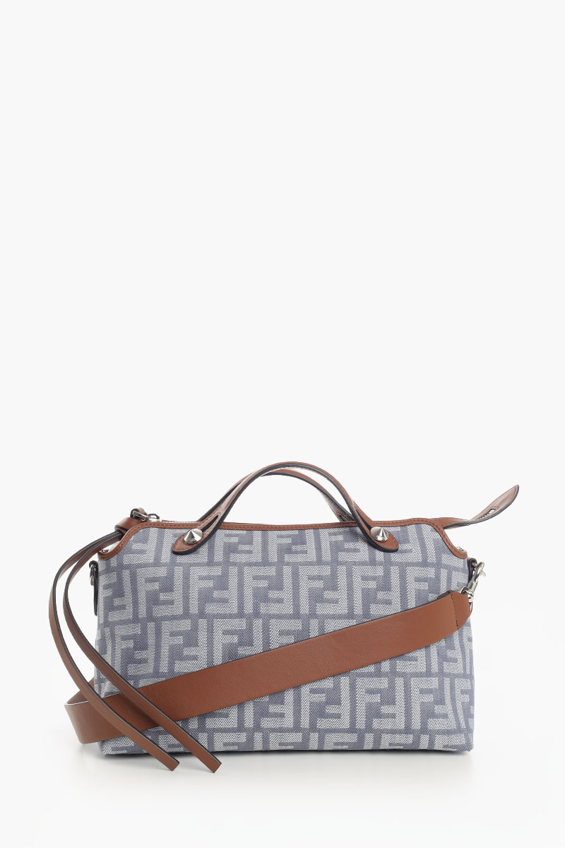 FENDI Medium FF Jacquard By The Way in Blue Denim Effect 2