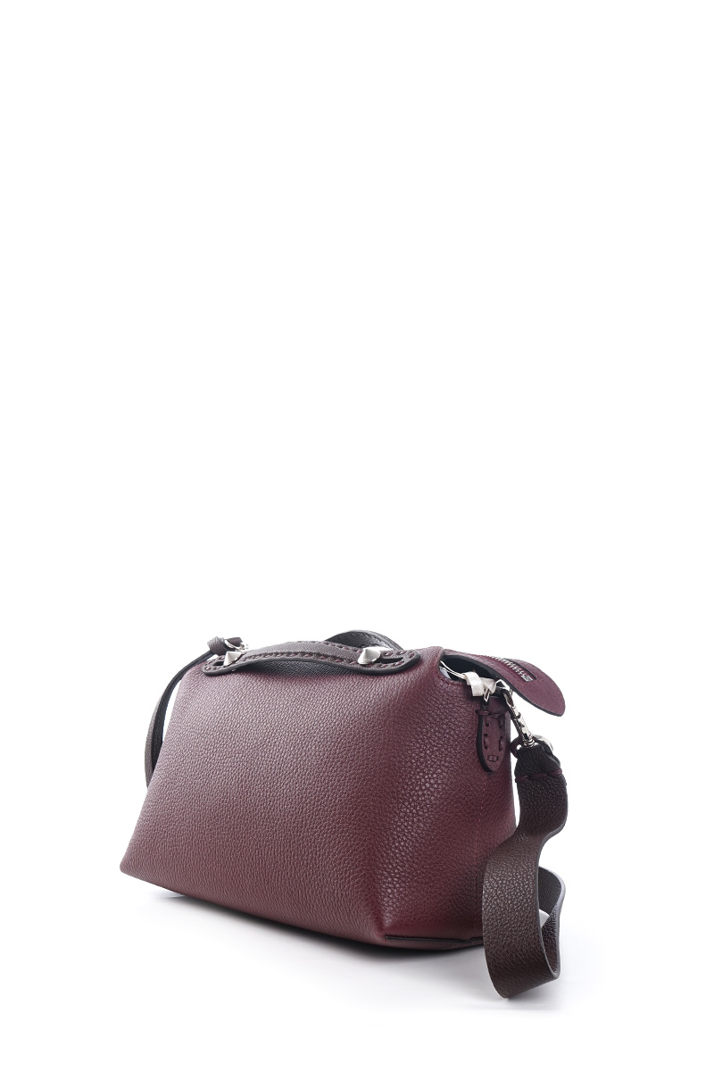 FENDI Medium By The Way Selleria Bags in Bordeaux/Rose/Brown Calfskin 1