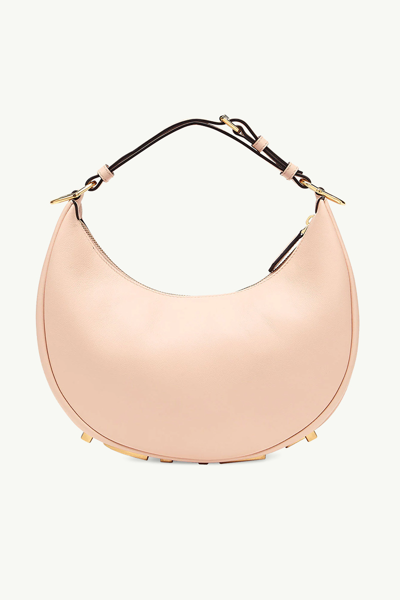 FENDI Small Fendigraphy Hobo Bag in Pale Pink Calf Leather 1