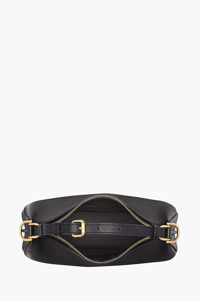 FENDI Small Fendigraphy Hobo Bag in Black Calf Leather 3