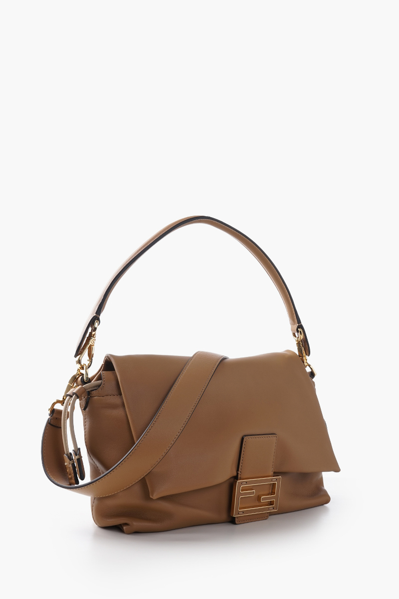 FENDI Medium Mamma Baguette Bag in Cappucino Nappa Leather 1