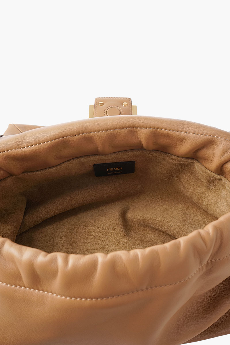 FENDI Medium Mamma Baguette Bag in Cappucino Nappa Leather 3
