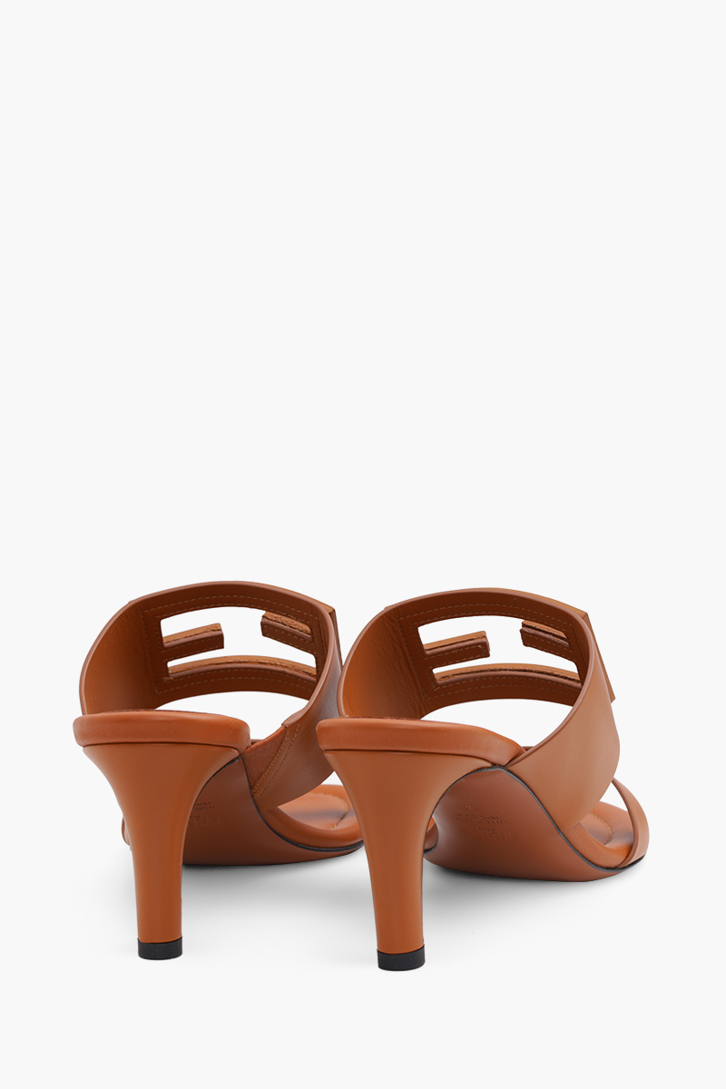 FENDI Women FF Baguette Sandals 65mm in Cuoio with Stiletto Heel 2
