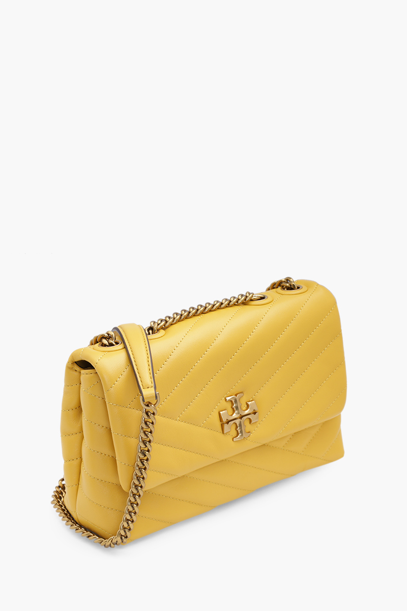 TORY BURCH Small Kira Chevron Convertible Shoulder Bag in Golden Sunset with Rolled Brass Hardware 2