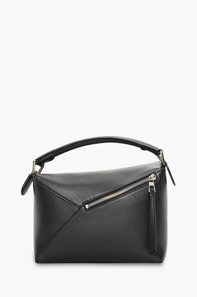 LOEWE Small Puzzle Bag in Black Classic Calfskin 1