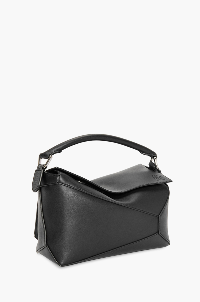 LOEWE Small Puzzle Bag in Black Classic Calfskin 2