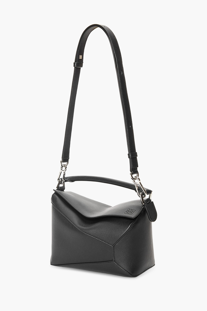 LOEWE Small Puzzle Bag in Black Classic Calfskin 3