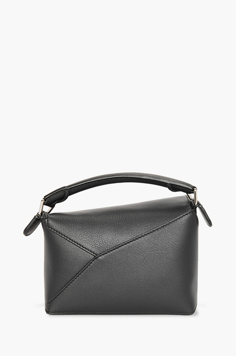 LOEWE Mini Puzzle Bag in Black Classic Calfskin 1