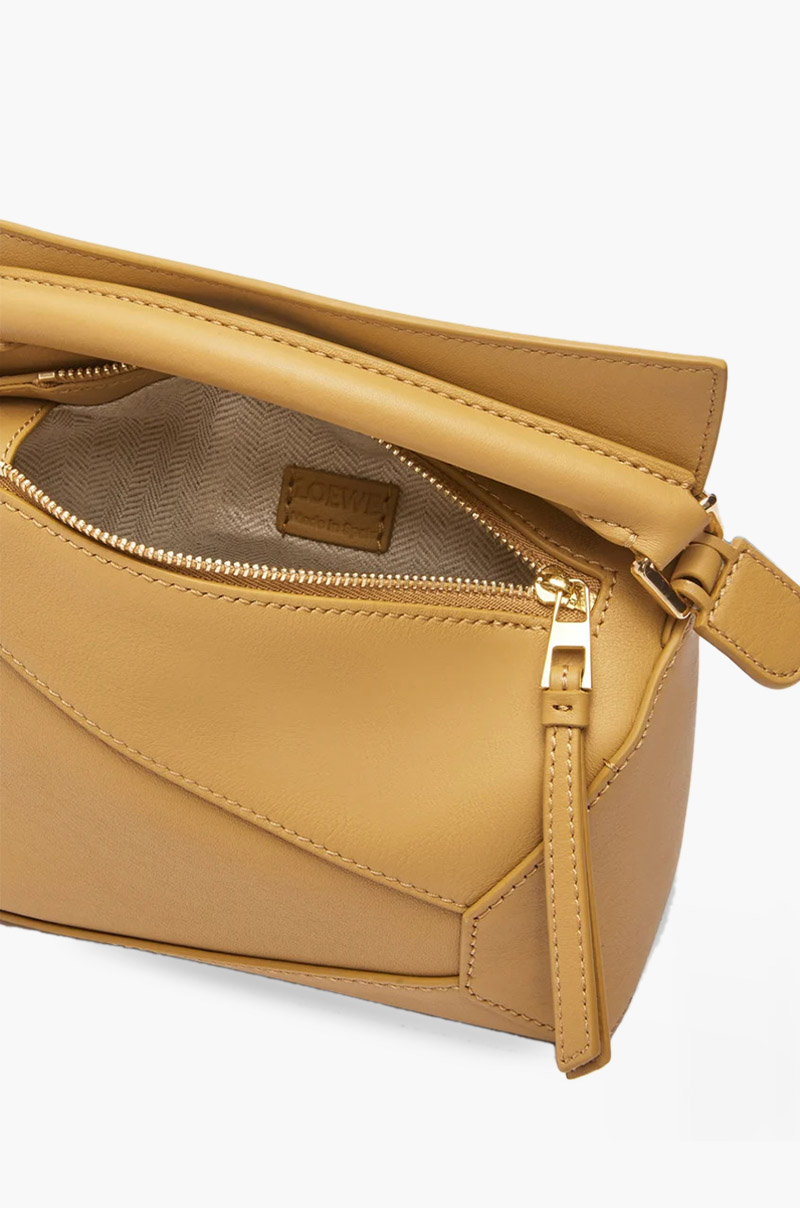 LOEWE Mini Puzzle Bag in Sahara Classic Calfskin 4