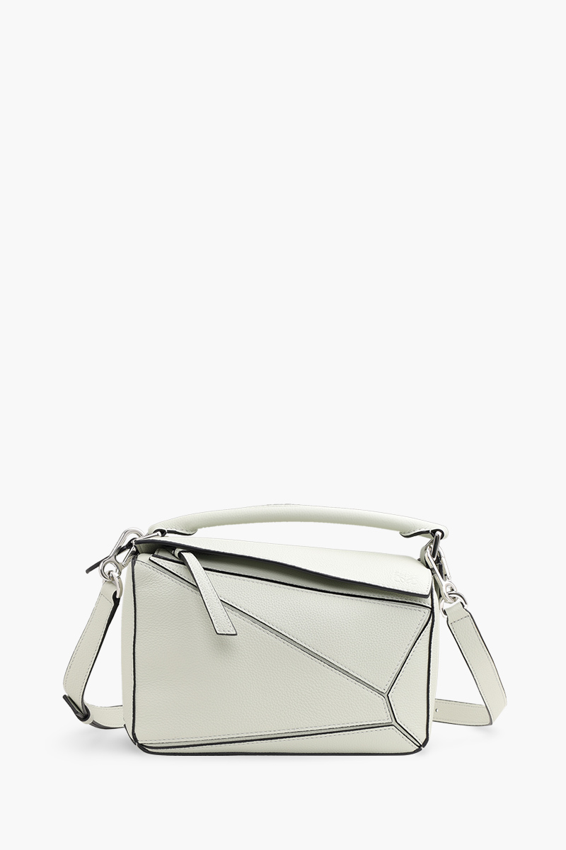 LOEWE Small Puzzle in Light Celadon Soft Grained Calfskin 0