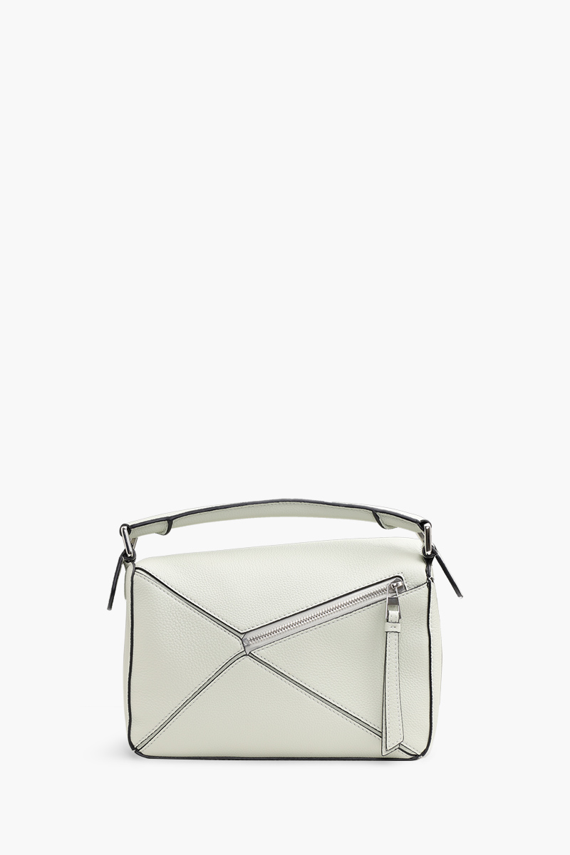 LOEWE Small Puzzle in Light Celadon Soft Grained Calfskin 1