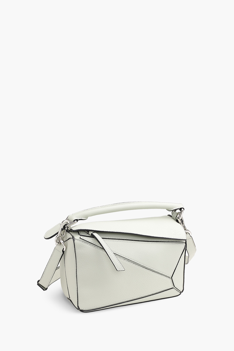 LOEWE Small Puzzle in Light Celadon Soft Grained Calfskin 2