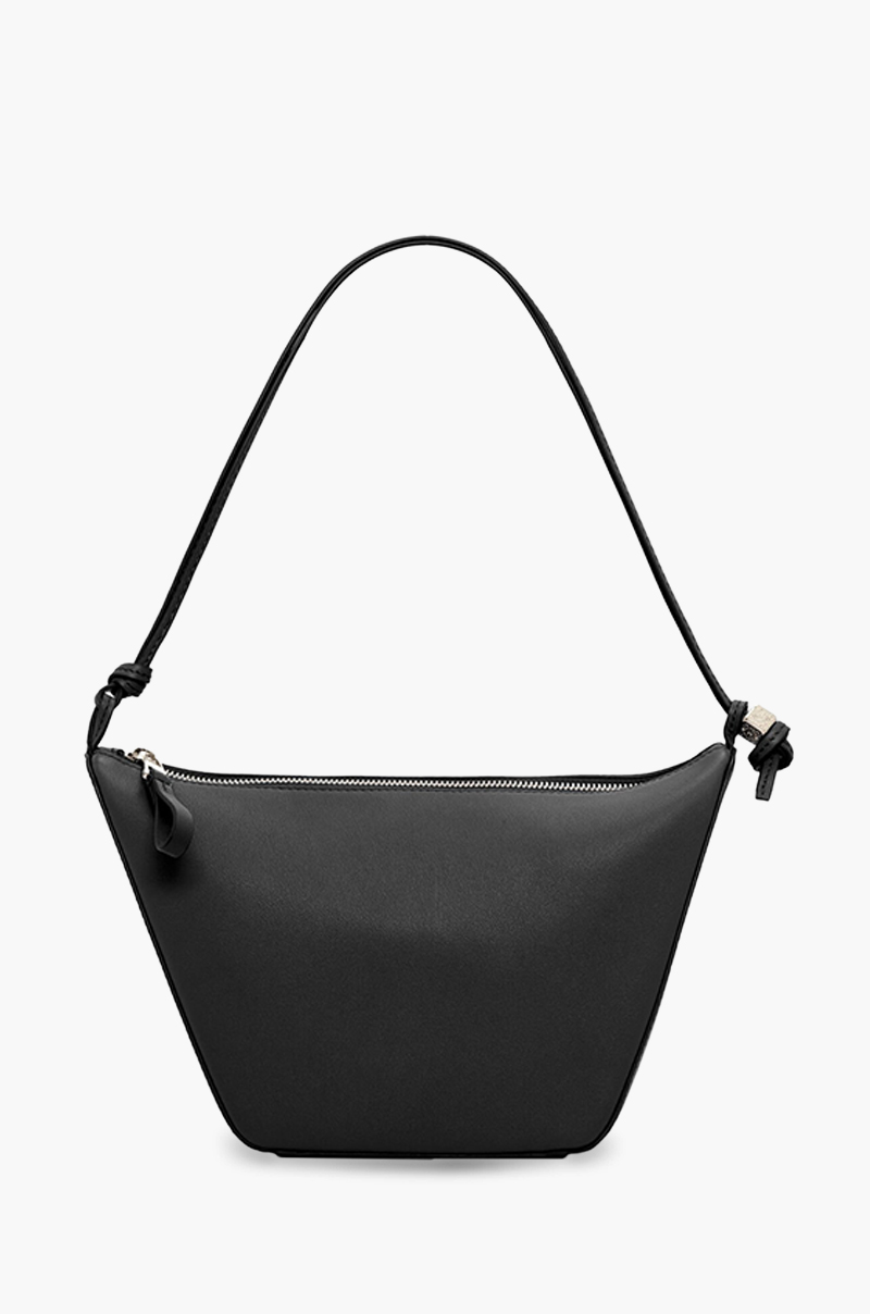 LOEWE Mini Hammock Hobo Bag in Black Classic Calfskin 1