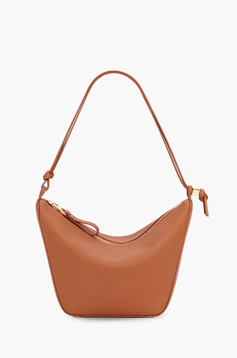 LOEWE Mini Hammock Hobo Bag in Tan Classic Calfskin 0