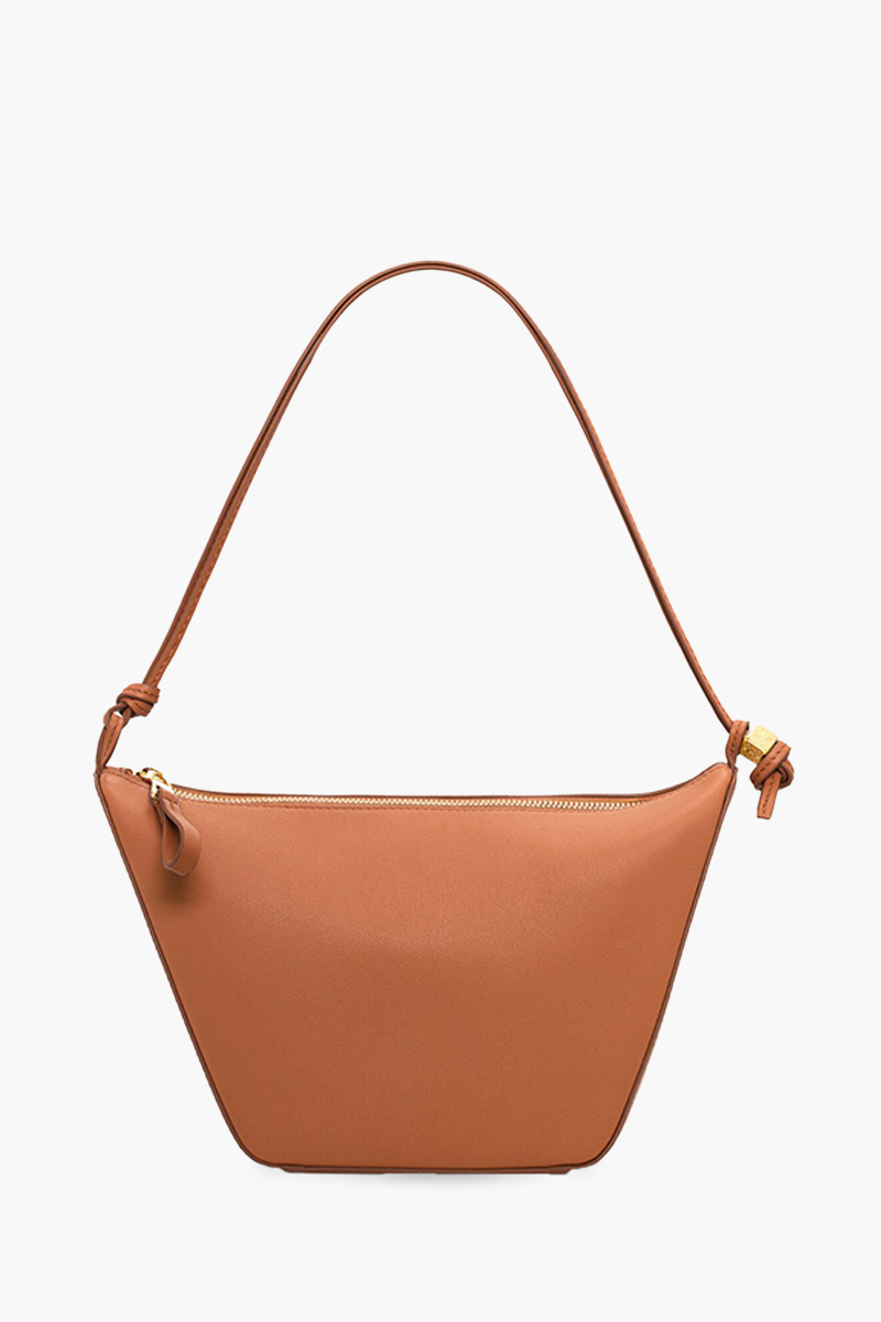 LOEWE Mini Hammock Hobo Bag in Tan Classic Calfskin 1