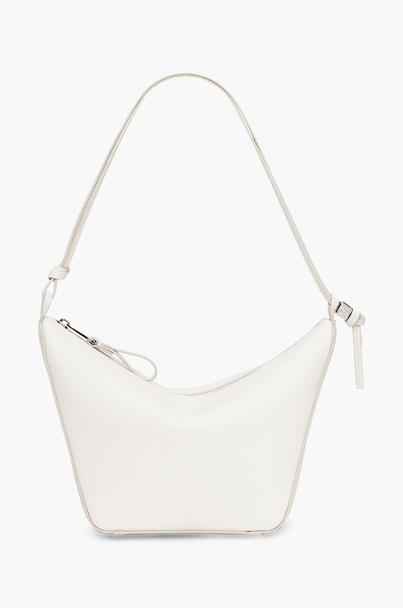 LOEWE Mini Hammock Hobo Bag in Soft White Classic Calfskin 0