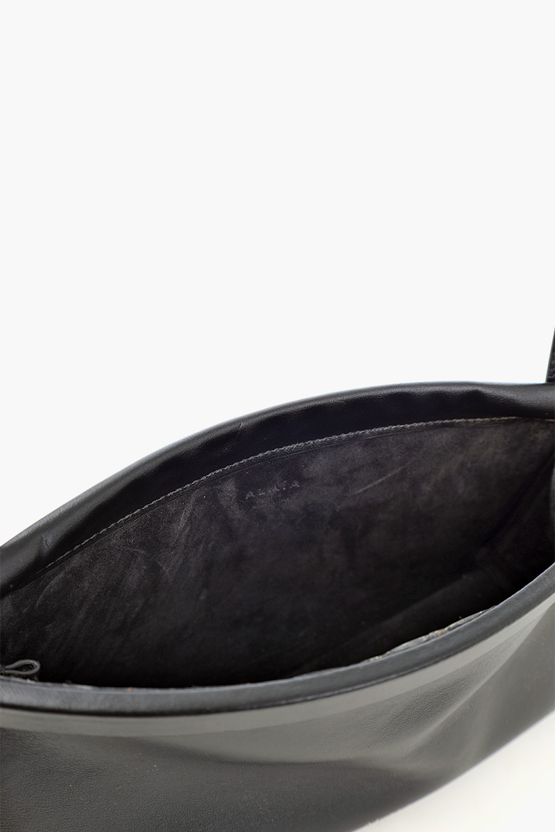 ALAIA Small Le Click East West Bag in Black Calfskin Leather 3