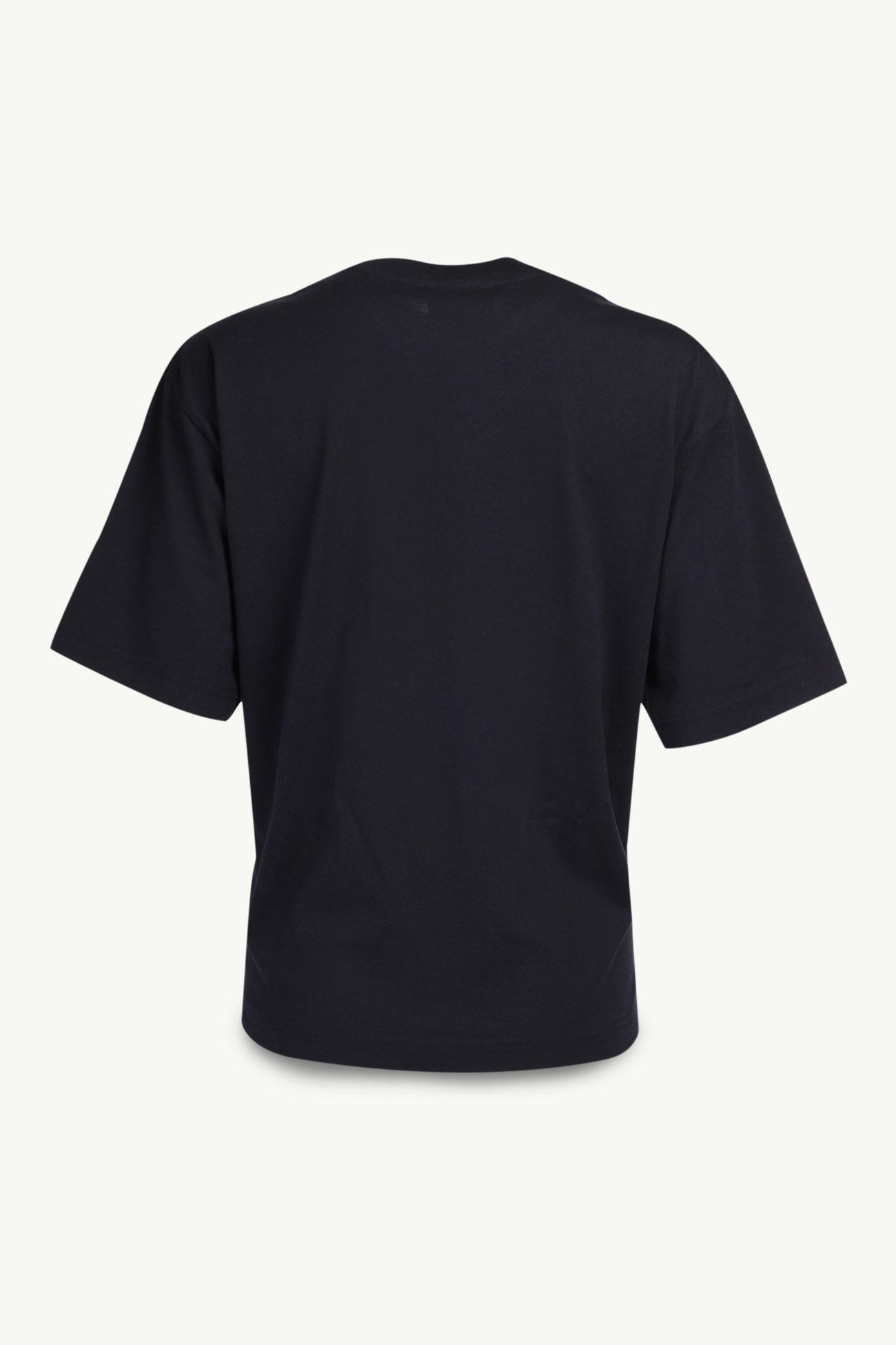 ACNE STUDIOS Women Crewneck Straight Fit T-Shirt in Black Organic Cotton  1