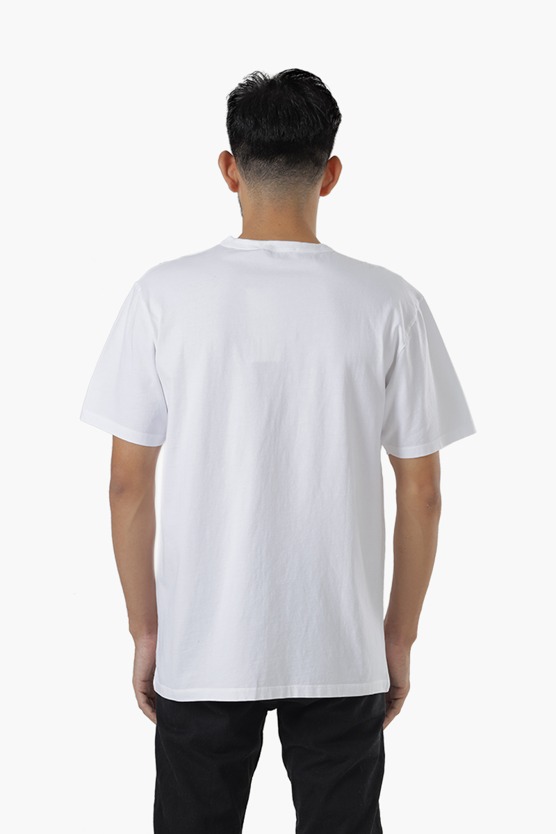 MAISON KITSUNE Men Fox Head patch Classic T-Shirt in White 1