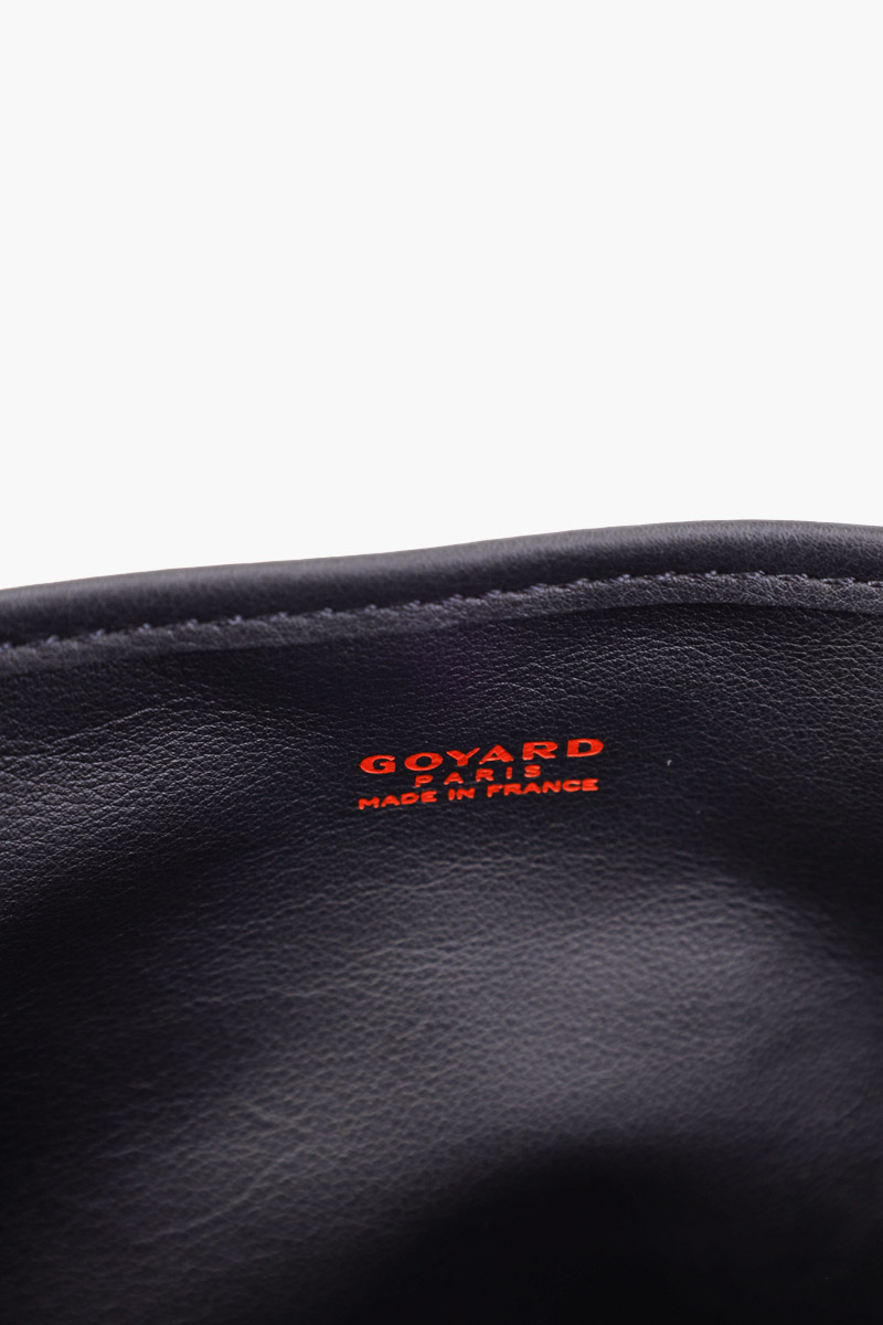 GOYARD Mini Anjou Tote Bag in Black Chevroches Calfskin & Goyardine Canvas 3