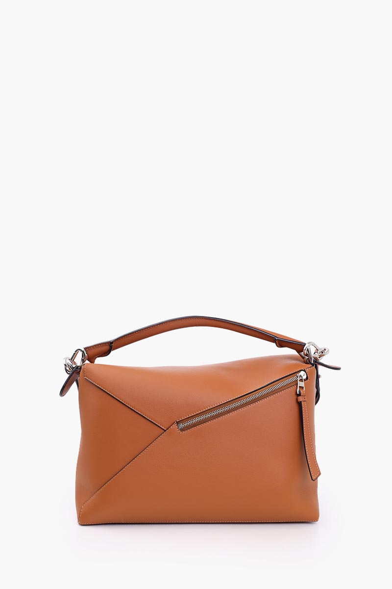 LOEWE Large Puzzle Bag in Tan Classic Calfskin 2