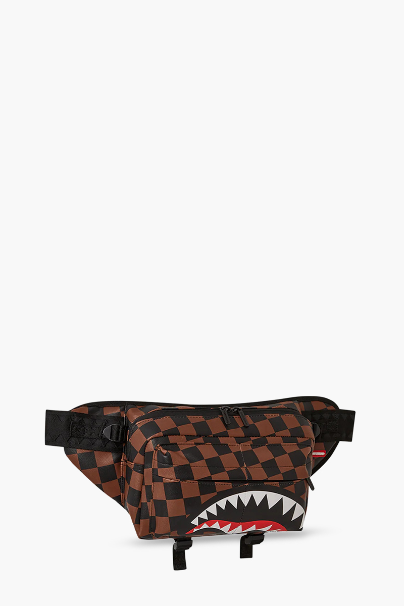 SPRAYGROUND The Hangover Shark Cargo Crossbody Waist Bag in Brown Multicolor 2